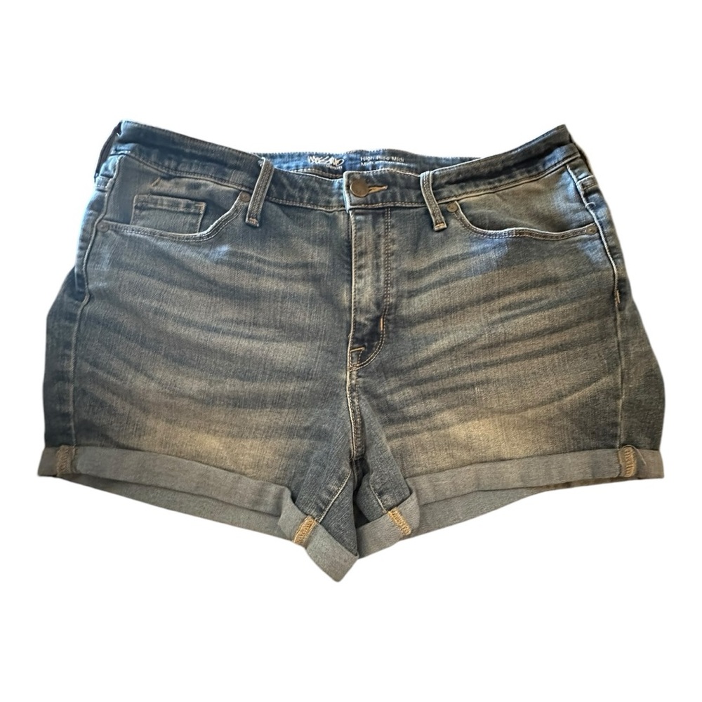 Mission vintage wash jean shorts. Size 16/33